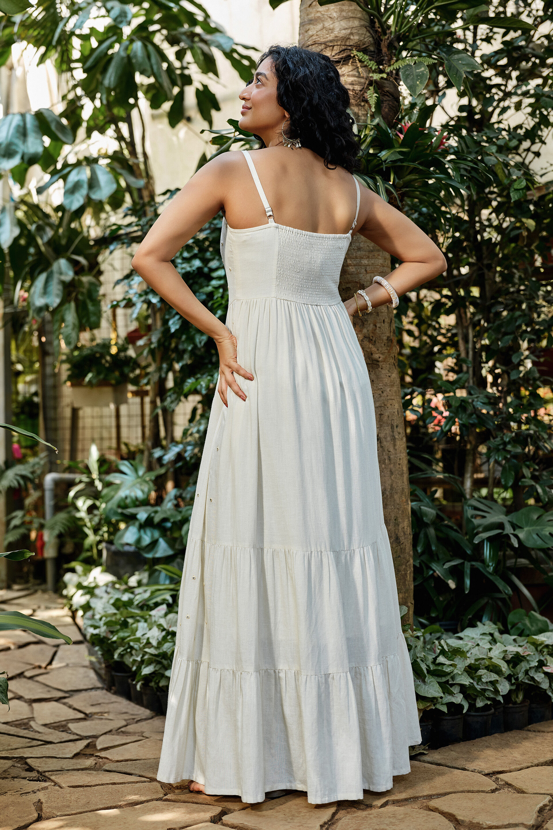 White Magnolia Maxi Dress, Off White, image 6